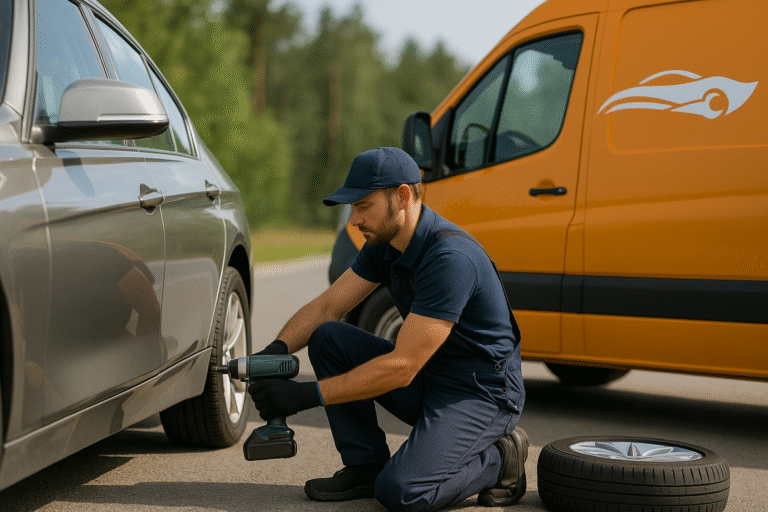 خدمة بنشر متنقل الشارقة 24 ساعة لجميع أنواع السيارات في أي مكان داخل الشارقة. تصليح إطارات، تبديل بطارية، فحص كمبيوتر، خدمة طوارئ بأسرع وقت. اتصل الآن 00971503025164