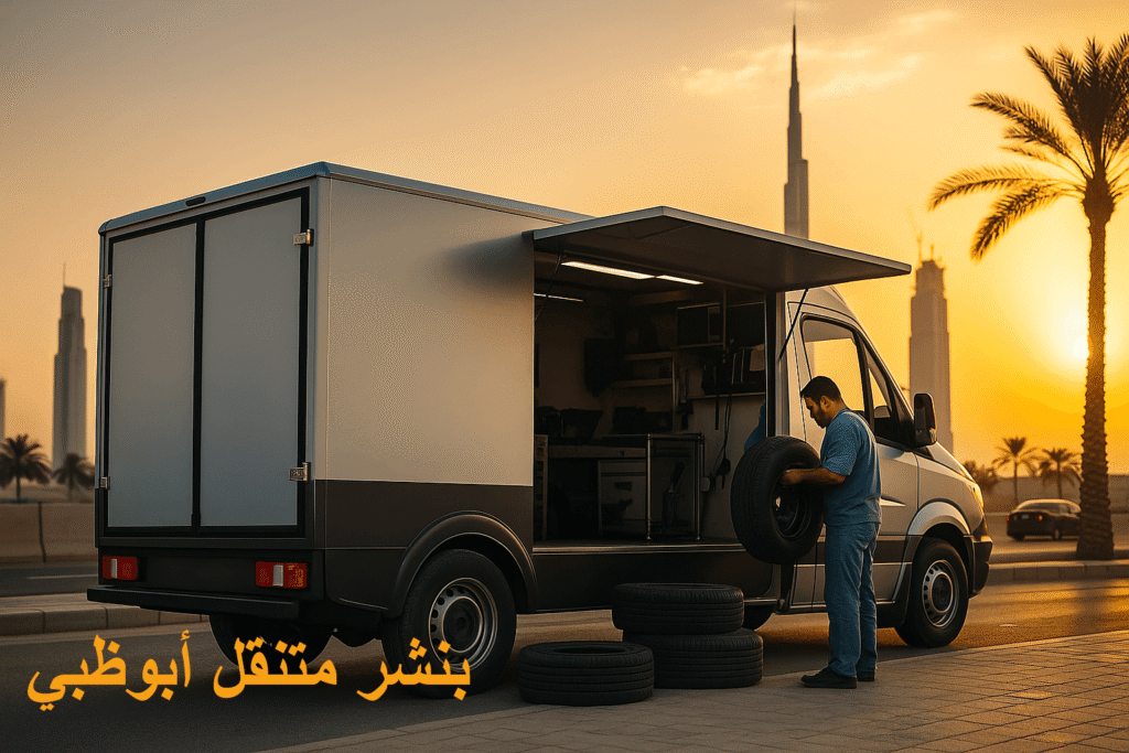 بنشر متنقل أبوظبي